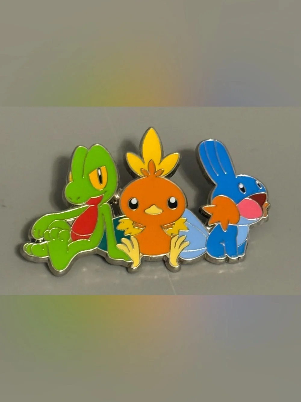 Pokémon Pin - Treeko, Torchic & Mudkip Pin - No Backing - 2014
